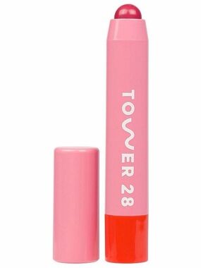 NIB Tower 28 Beauty JuiceBalm Tinted Lip Balm in “Shake” (sheer pink)